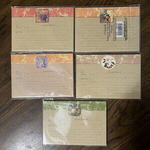 Michaels Blank Fruitful Harvest Fruit Recipe Cards Lot of 5 Packs 90 Total NOS